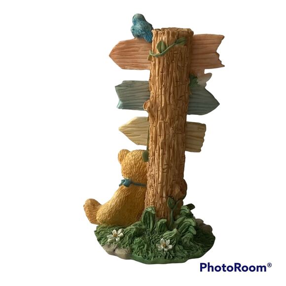 1995 Cherished Teddies Sculpture Town Tattler Signage Priscilla Hillman CRT109 - Picture 9 of 13